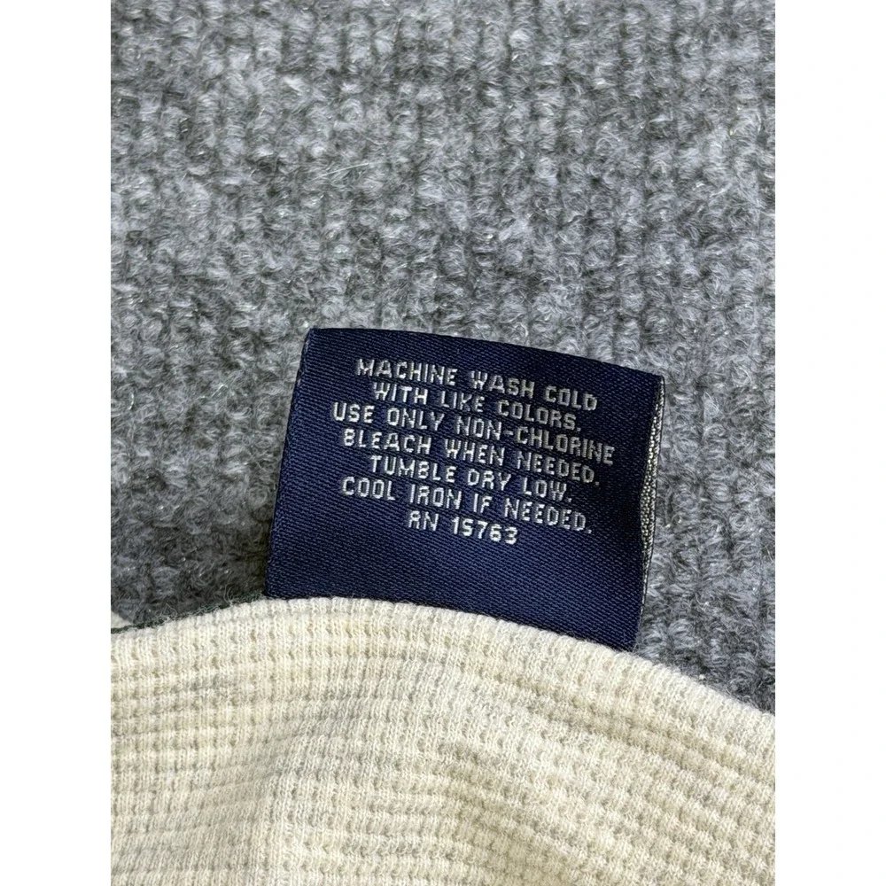 Polo Ralph Lauren Sleepwear Long Sleeve Henley 100% Cotton Gray Size XL